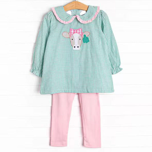 X929 GLP2926 Bull Head Pink Long Sleeve Suit