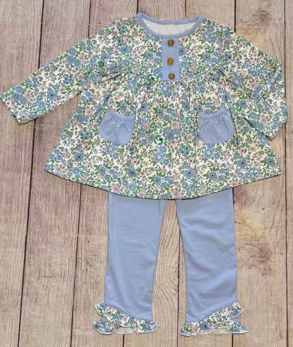 X10.29 GLP2953 Pocket Floral Long-Sleeve Set
