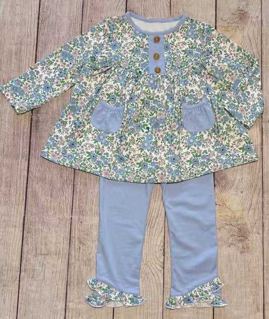 X10.29 GLP2953 Pocket Floral Long-Sleeve Set