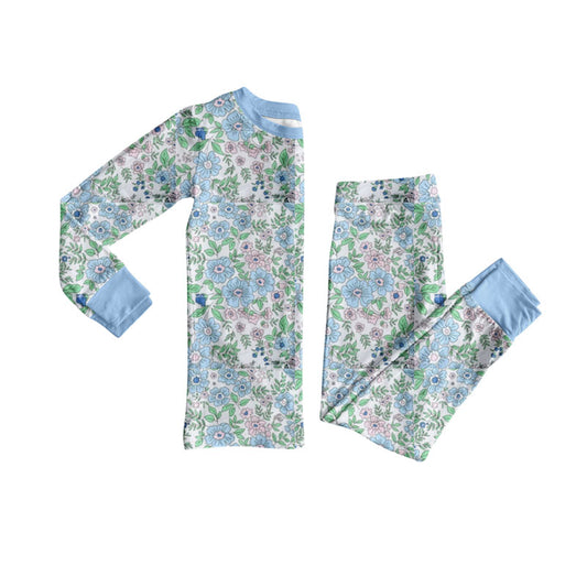X10.29 GLP2955 Floral Blue Long-Sleeve Suit