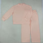 NEW RTS NO MOQ milk silk GLP3415 Adult Women Peach Choker Top Pockets Flare Pants Fall Pajamas Clothes Sets