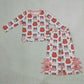 NEW RTS NO MOQ milk silk GLP3435 Baby Girls Leopard Bows Pumpkins Scallop Top Bows Pants Fall Clothes Set
