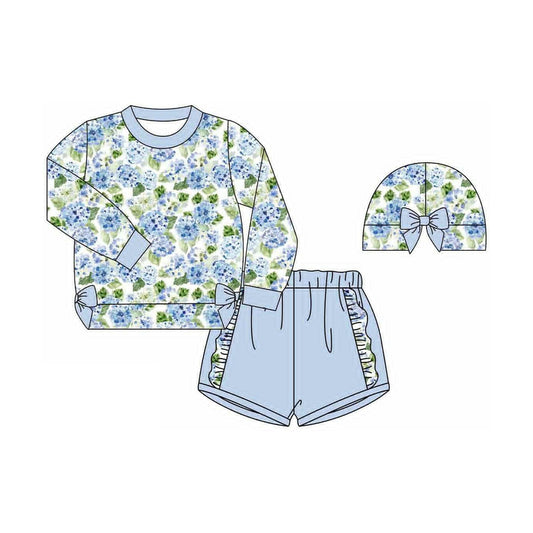 X910 GLS0013 Floral Blue Set