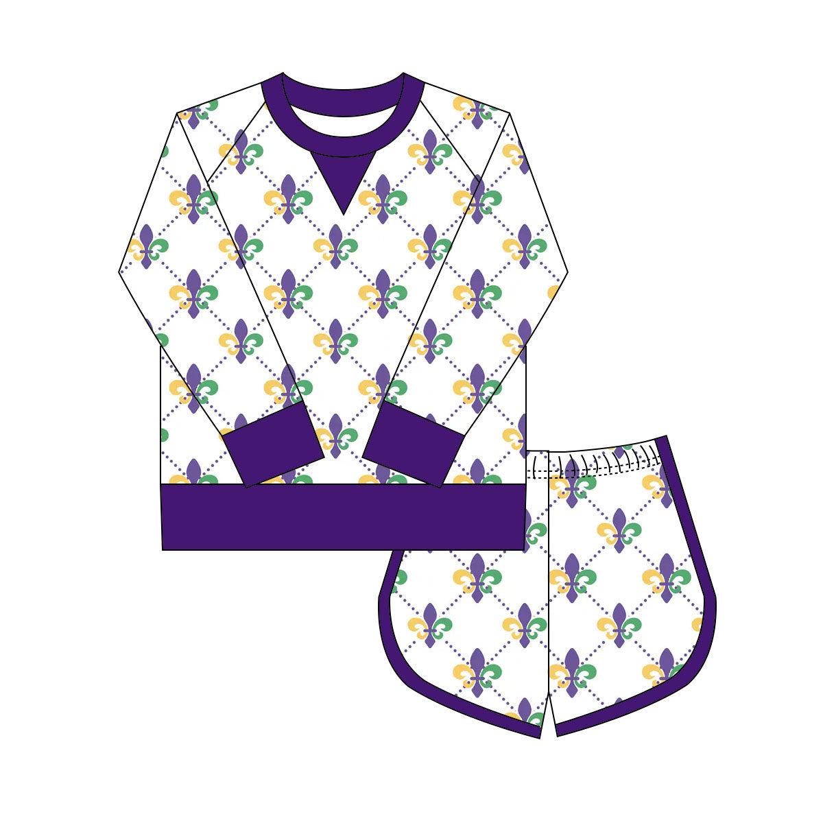 X917 GLS0019 Carnival Purple Yoga Set
