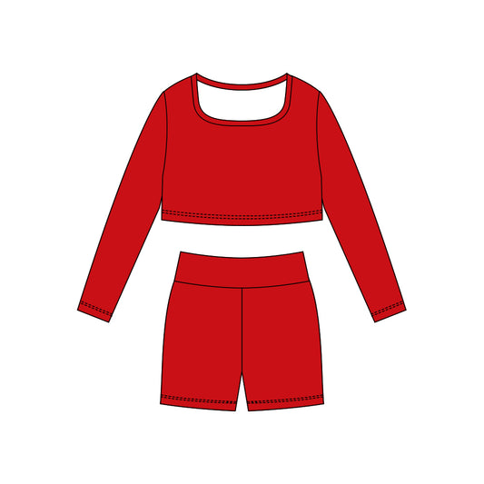 X10.27 GLS0039 Red Yoga Set
