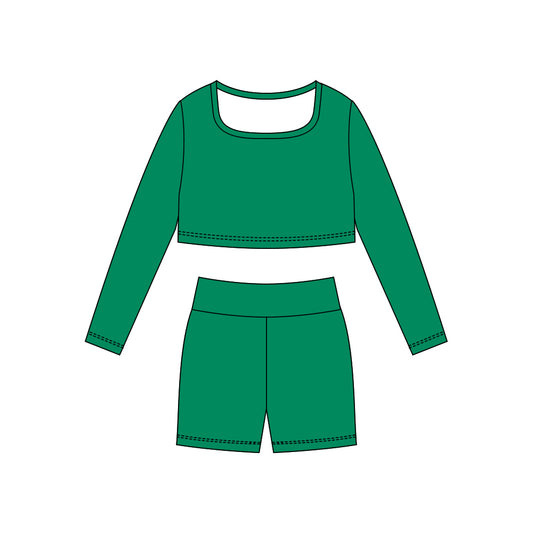 X10.28 GLS0044 Green Yoga Set