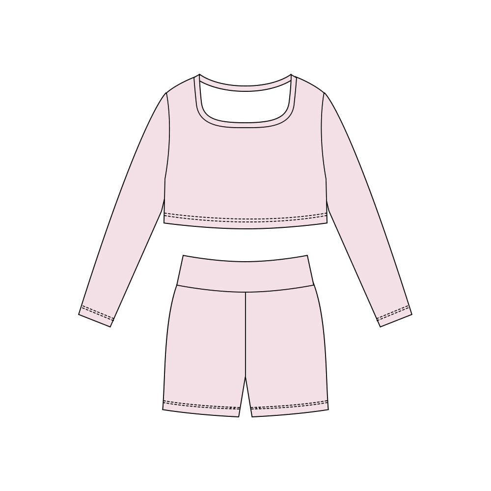 X10.28 GLS0045 Pink Yoga Set