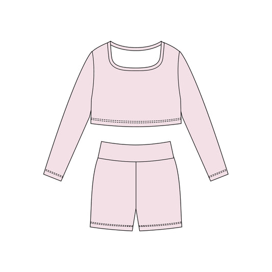X10.28 GLS0045 Pink Yoga Set