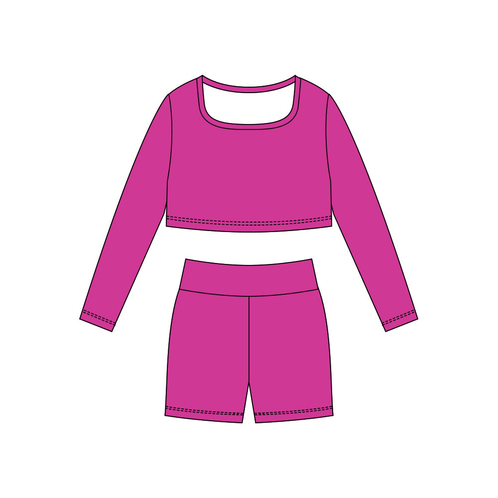 X10.28 GLS0047 Rose Red Yoga Set