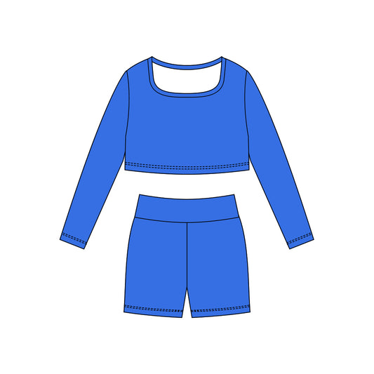 X10.28 GLS0048 Blue Yoga Set