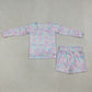 3.31 GLS0094 Baby Girls Colorful Tie-dye Camo Top Pockets Shorts Clothes Sets Regular price$8.00 USD
