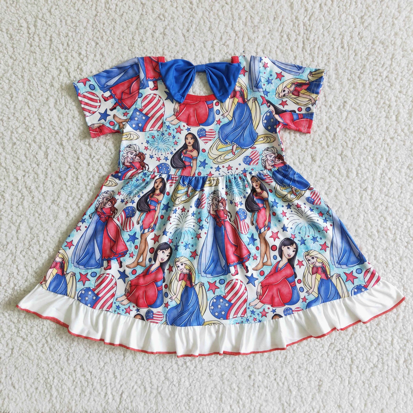 GSD0028 Girls Short Sleeve Princess Skirt