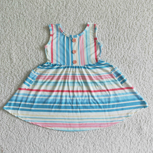 GSD0030 color striped skirt