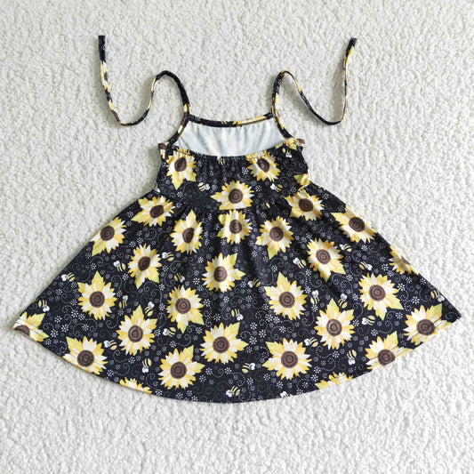 sunflower suspender skirt