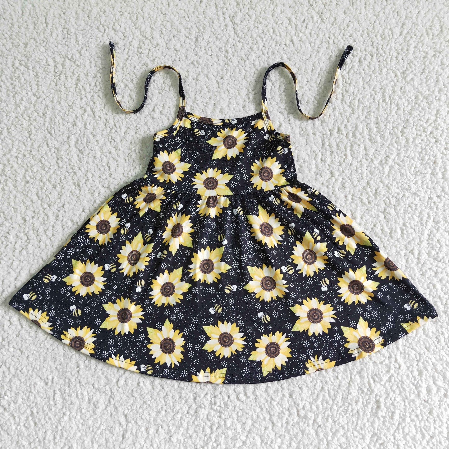 sunflower suspender skirt