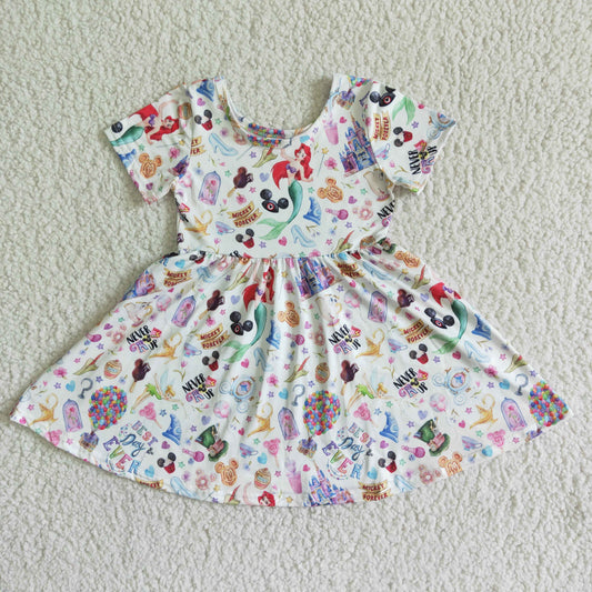 GSD0050 Mickey Castle Short Sleeve Skirt