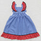 Flying Sleeve Fourth of July Dress