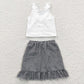 4.12 GSD0262 White short-sleeved suit