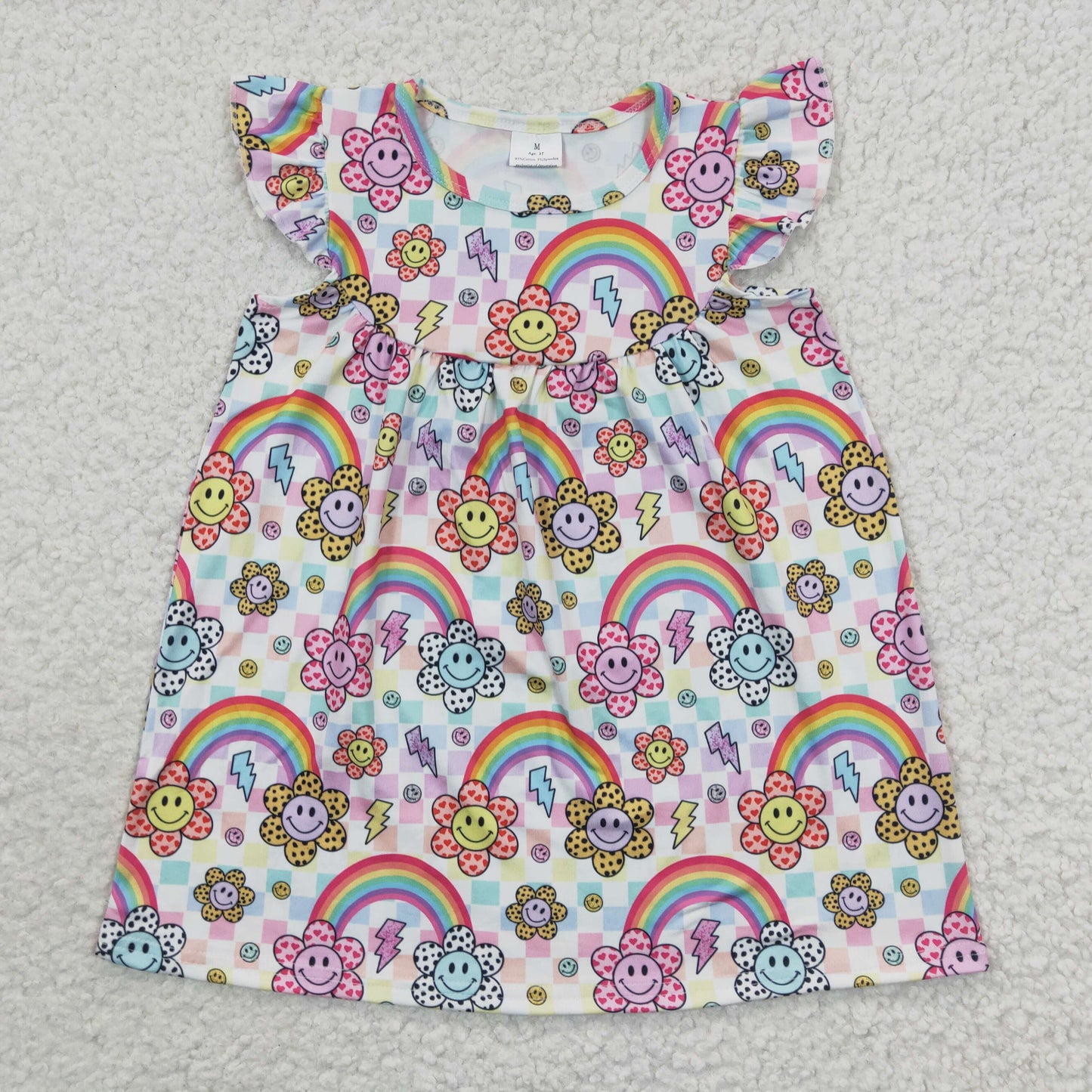 4.12 GSD0324 Rainbow flying sleeve dress