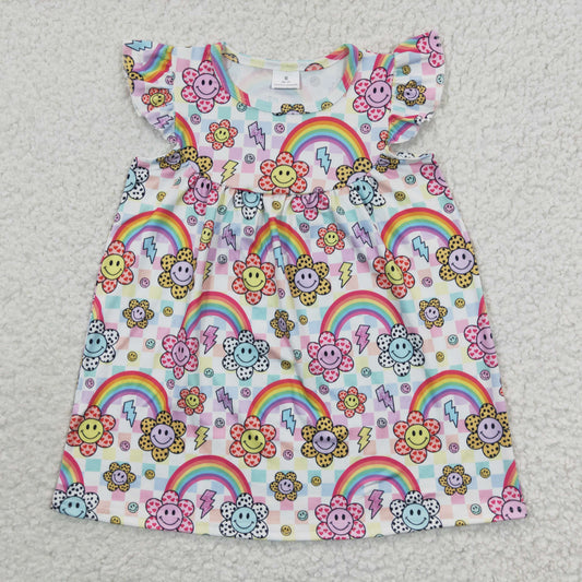 4.12 GSD0324 Rainbow flying sleeve dress