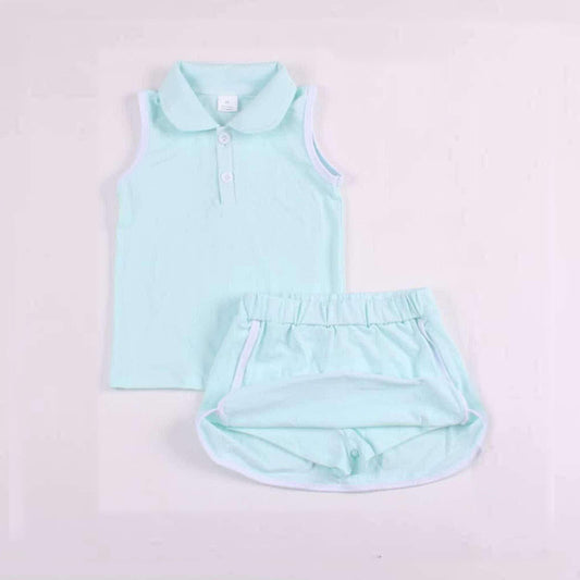 GSD1973 pure cotton green suit