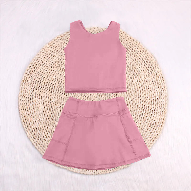 GSD1978 Rose Red Yoga Suit