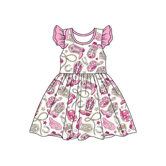 GSD2003 pink hat dress