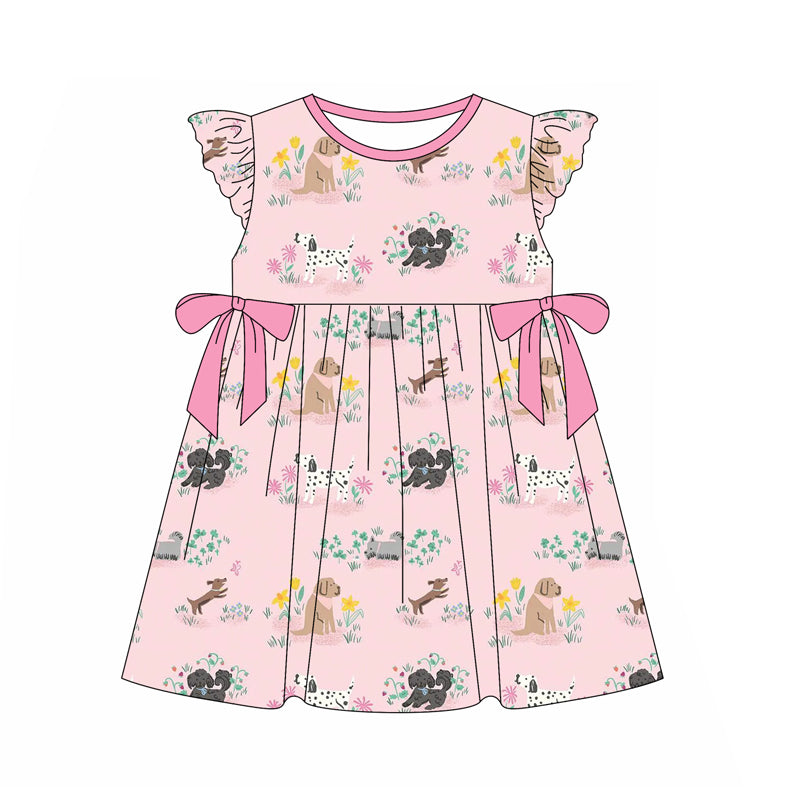 GSD2005 bow pink dress