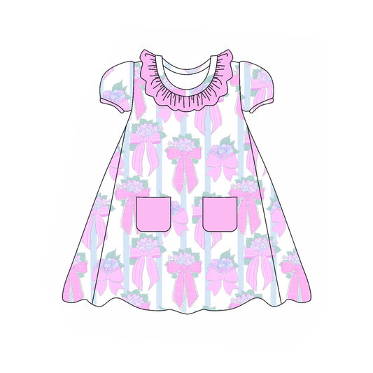 GSD2016 Pink Pocket Bow Suit