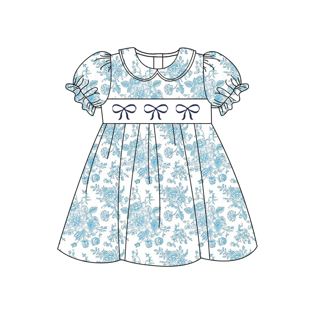 3.1GSD2028 blue bow dress