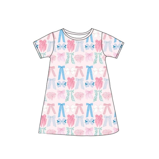 3.3GSD2035 Pink Bow Dress