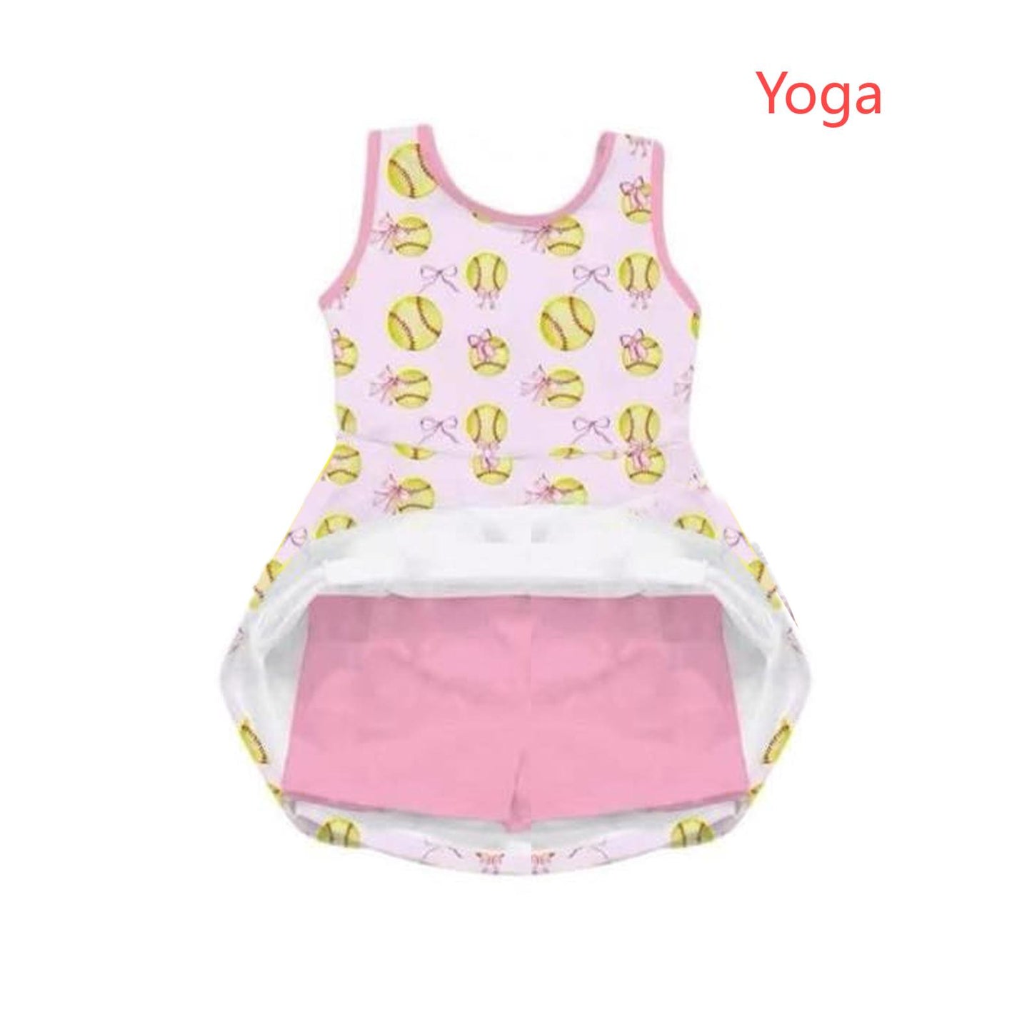 GSD20478 red sleeveless yoga suit
