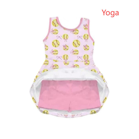 GSD20478 red sleeveless yoga suit