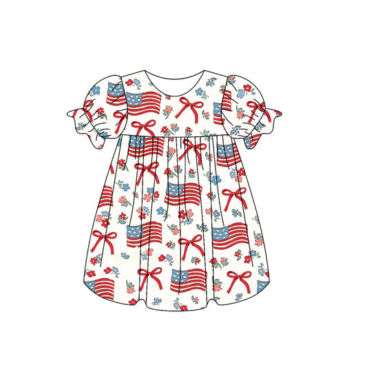 GSD2052 Independence Day Bow Dress