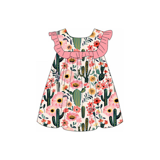 6.4GSD2058 Doll Collar Girl Cactus Dress