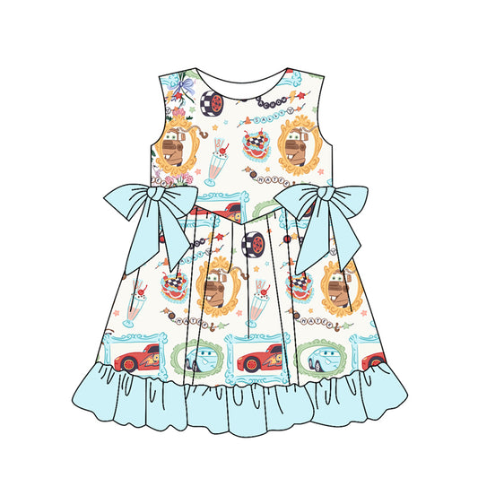 6.4GSD2061 Girls Cartoon Dress