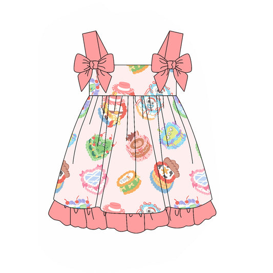 6.4GSD2062 cake pink dress