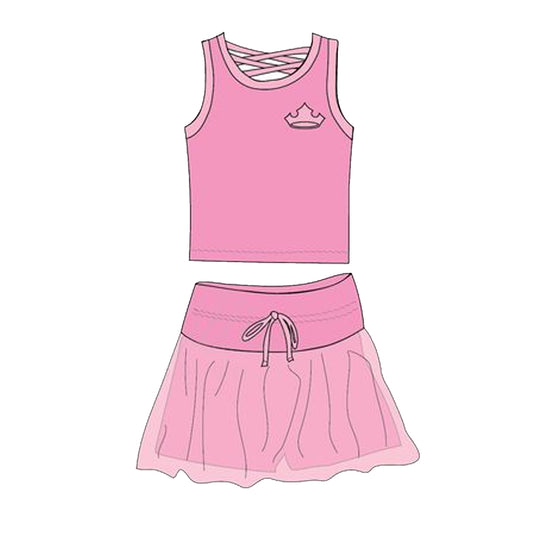 GSD2066 pink vest suit