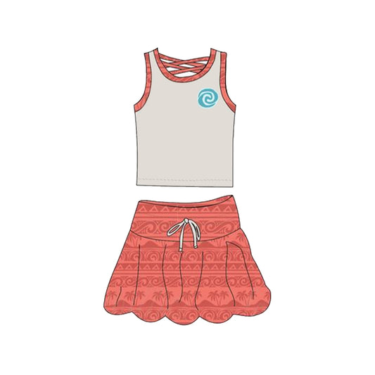 GSD2073 Orange Girls Suit