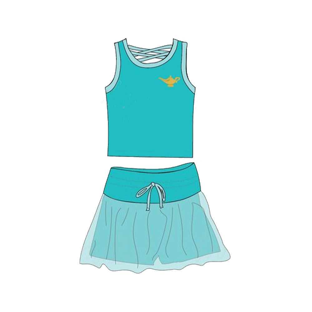 GSD2076 light blue lace suit