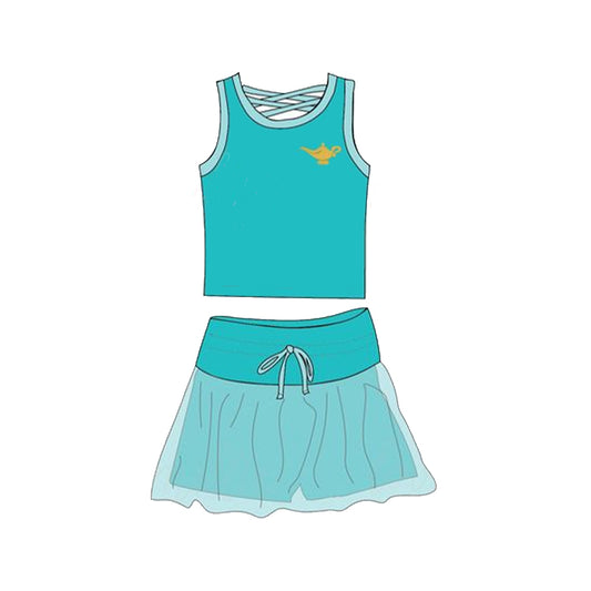GSD2076 light blue lace suit