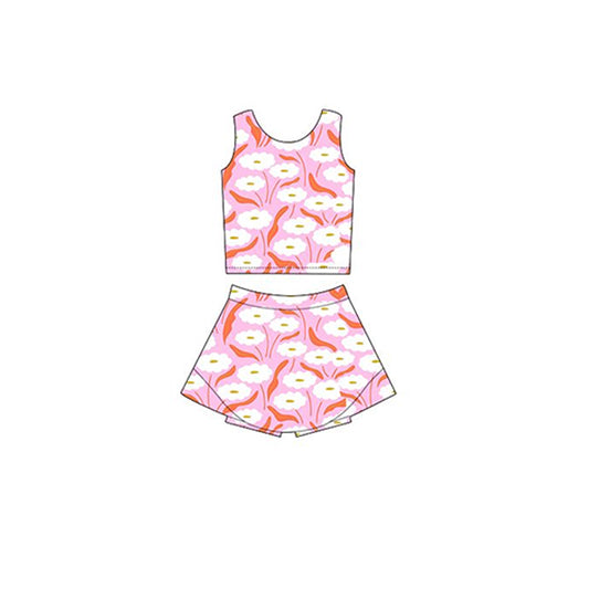 3.1GSD2118 pink yoga suit two piece set