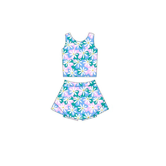3.1GSD2121 Colorful Flower Yoga Clothes
