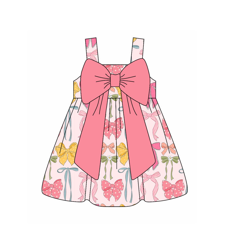 3.10GSD2127 Pink Bow Dress