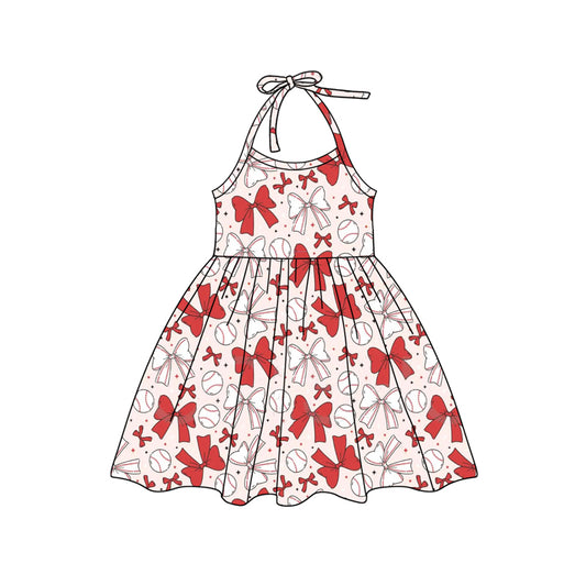 3.12GSD2147 halter neck bow dress