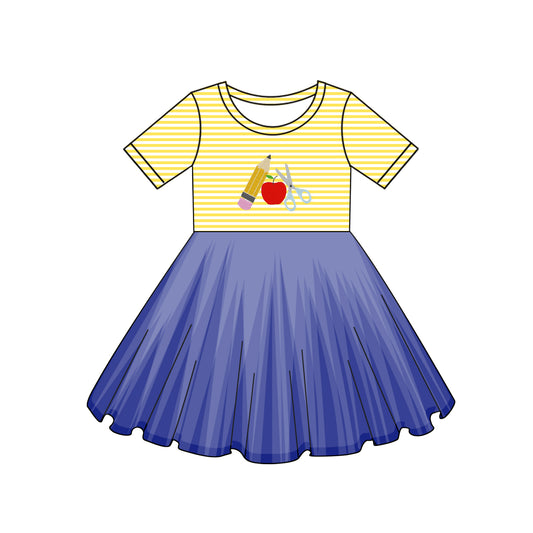 3.13GSD2155 blue cartoon dress