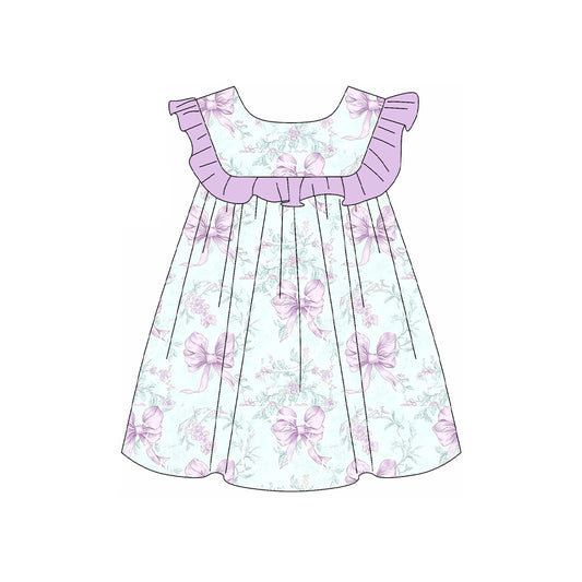 3.13GSD2158 Purple Flower Dress