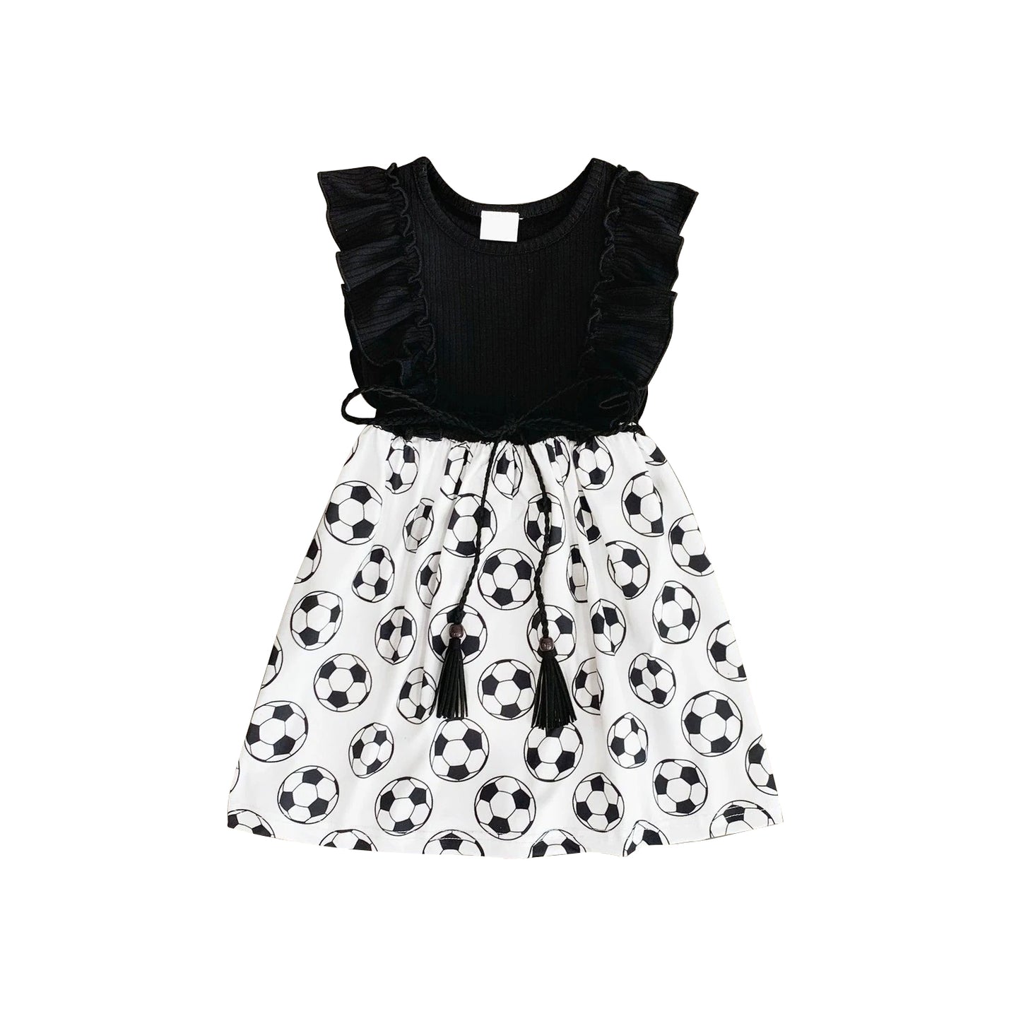 3.3GSD2174 Black Polka Dot Dress