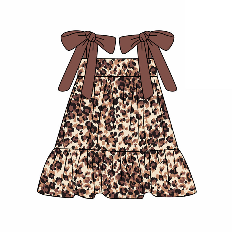 3.14GSD2182 Leopard print suspender dress