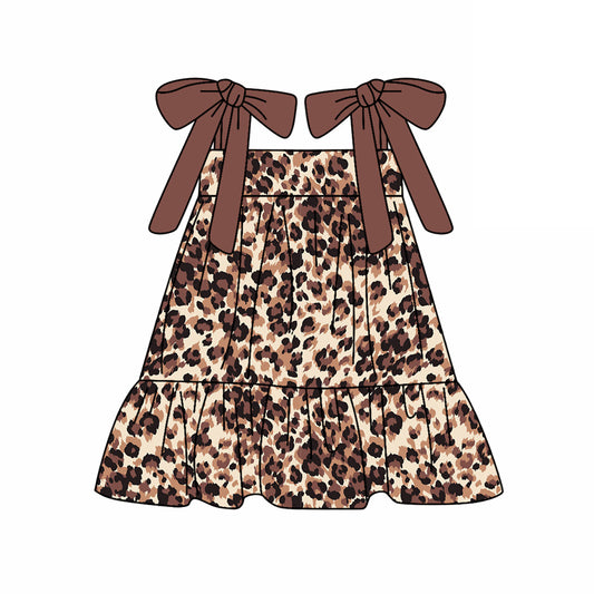 3.14GSD2182 Leopard print suspender dress
